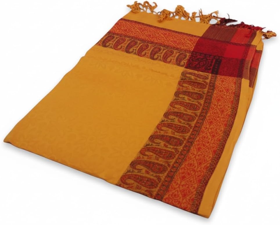Handloom Wool Meditation Shawl, Oversized Wrap Throw, Gift for Men and Women