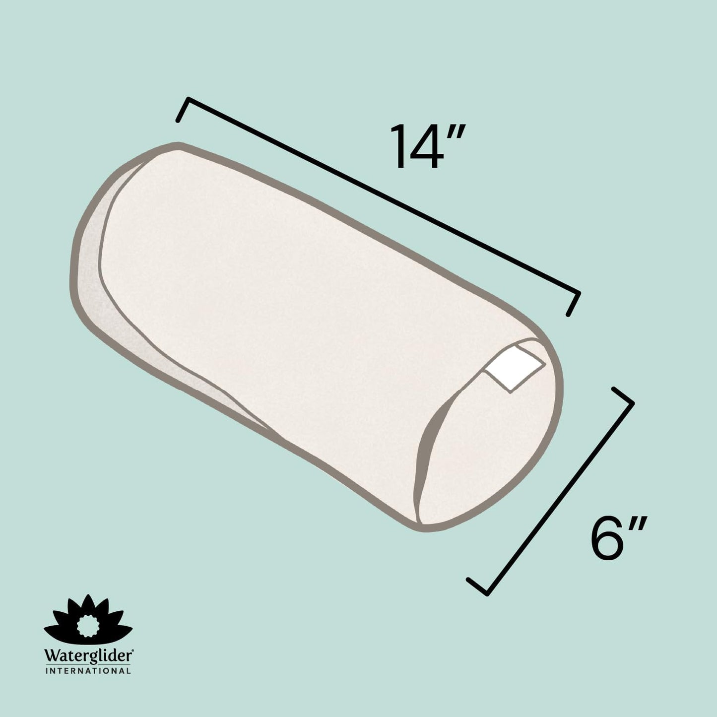 Buckwheat Neck Bolster, Husk Cervical Sleep Roll, Great for use as Body Pillow or in Your Yoga Practice (Midnight Blue)