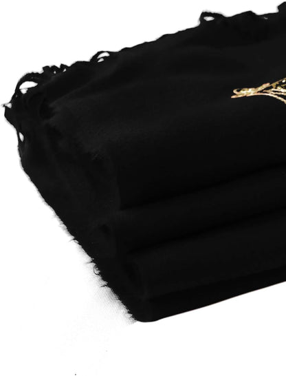Urban CoCo Women's Embroidered Oversize Tassel Shawl Scarf Wraps for Women