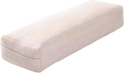 Yoga Bolster Yoga Prop Machine Washable Cover Pillow Meditation Cushion High Elastic Rectangular for Support Restorative Yoga Legs Beginners