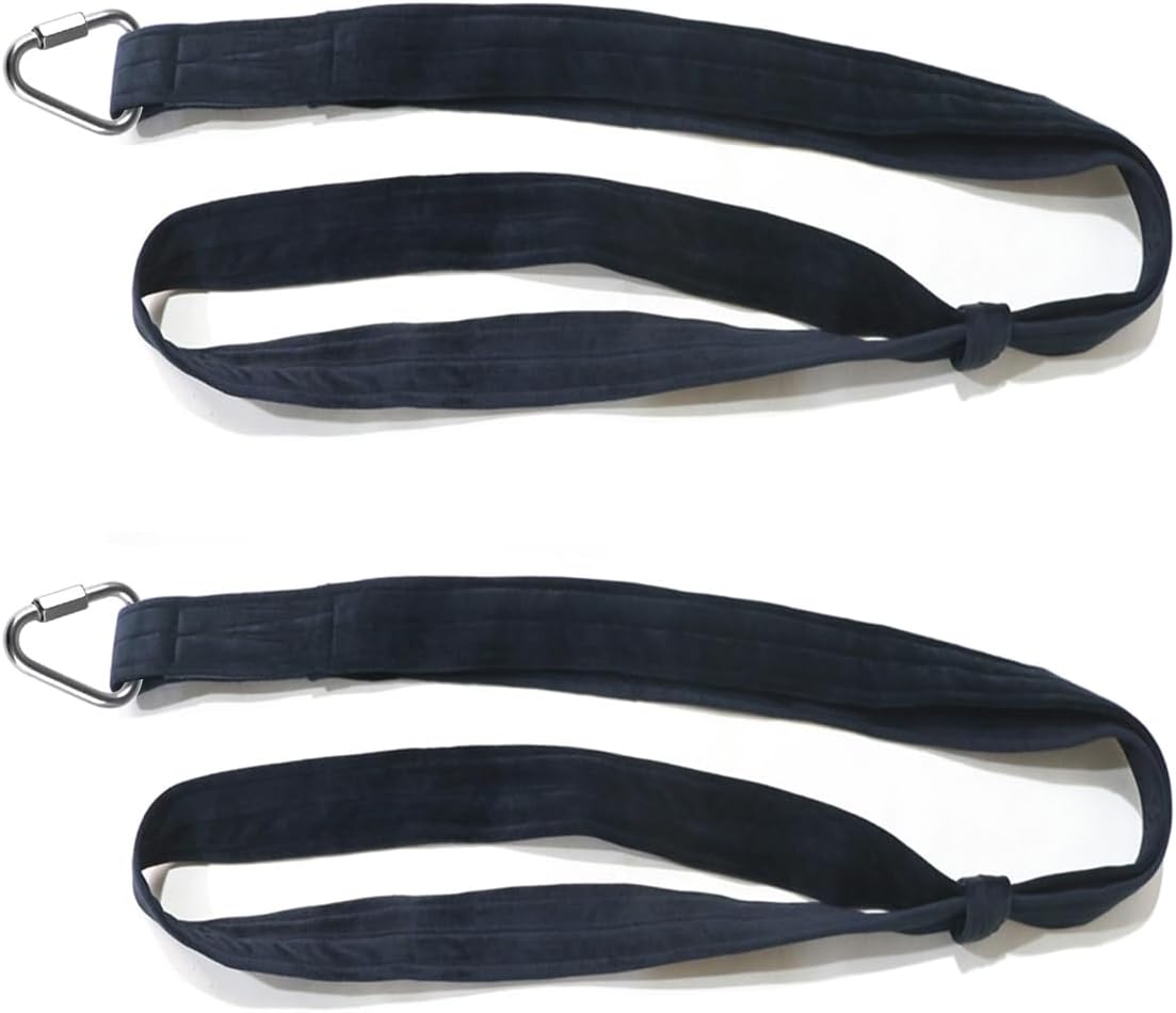 4.9ft 1.5m Aerial Straps Ropes Yoga Aerial Acrobatics Body Aerial Loop Trapeze Circus Apparatuses Equipment Three-Layer Straps 1 pairs