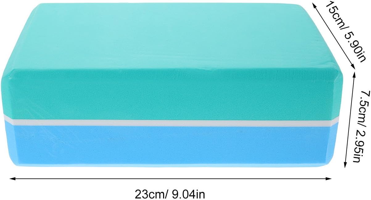 2pcs Blue Yoga Blocks: Non Slip Blocks Non Slip Foam Bricks Anti Tilt Lightweight High Density Yoga Accessories For Sports Meditation Fitness Stretching Toning