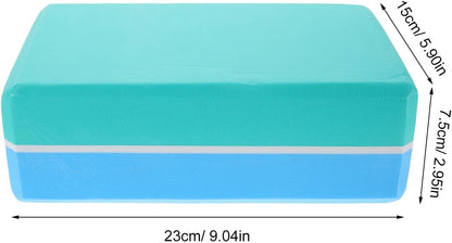 2pcs Blue Yoga Blocks: Non Slip Blocks Non Slip Foam Bricks Anti Tilt Lightweight High Density Yoga Accessories For Sports Meditation Fitness Stretching Toning