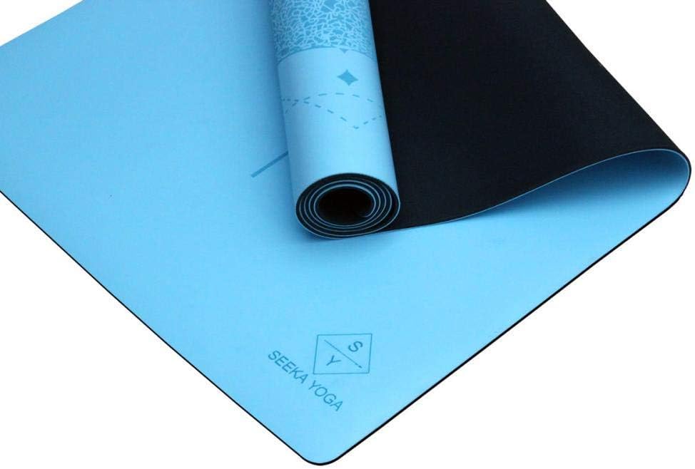 Grippiest Mat - Wet or Dry - Body Alignment. Plants A Tree. Natural Rubber Bottom.Extra Long and Wide for Comfort. Suitable Also for Hot Yoga. (72" x 24" x 4.5mm) Home Workout Mat. Non-slip.