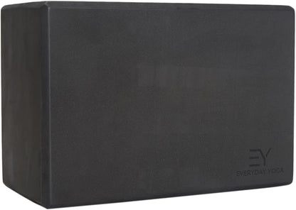 Everyday Yoga Premium Foam Block - Non-Slip High-Density Yoga Block for Balance, Stability & Stretching, EVA Foam Support, Multi Colors (Single Block)