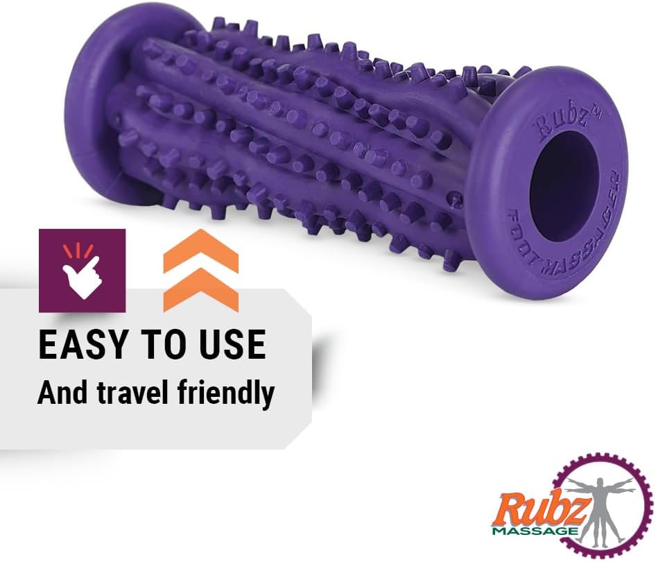 Due North Foot Rubz Hand & Back Massage Ball - Relieve Pain from Plantar Fasciitis, Tight Muscles & Sore Feet - Massage Tool