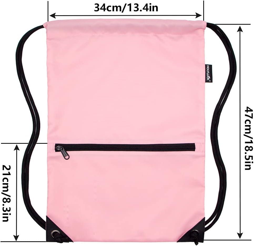 HOLYLUCK Drawstring Backpack Bag Sport Gym Sackpack - Colors B