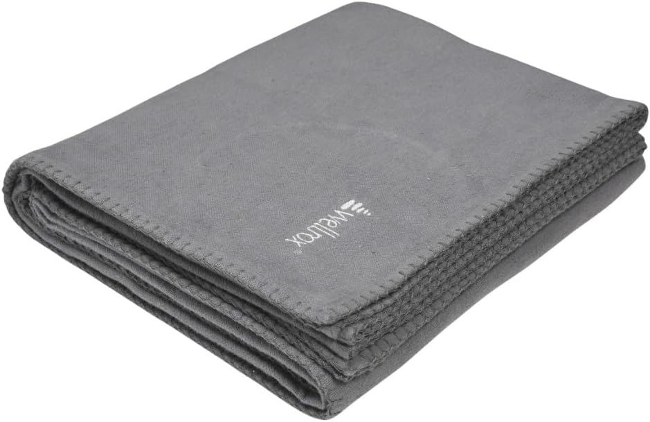 Wellrox Yoga Blanket 100% Indian Cotton - Perfect for Restorative Yoga, Shavasana, and Meditation (GREEN)