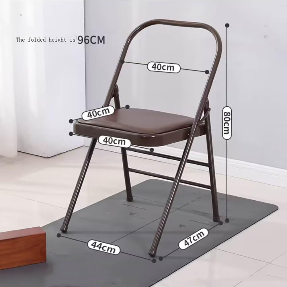 Yoga Inversion Chair, Iyengar Yoga Chair,Pilates Chair,Backless Yoga Chair Prop,Home Exercises Reinforced Design,Black