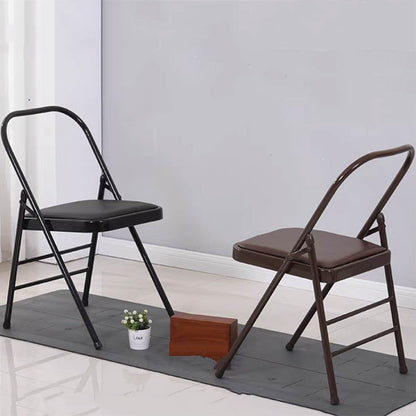 Yoga Inversion Chair, Iyengar Yoga Chair,Pilates Chair,Backless Yoga Chair Prop,Home Exercises Reinforced Design,Black
