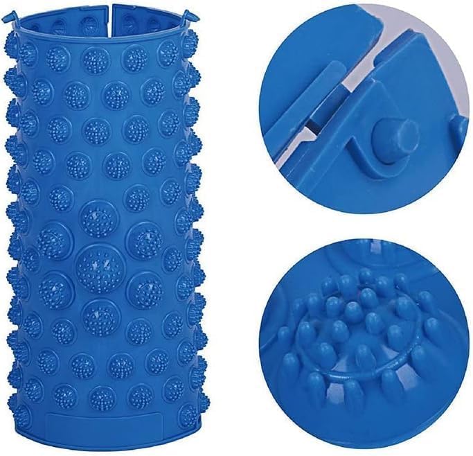 Foot Massage Mat Massage Pad Acupressure Mat Bathroom Mat Yoga Mat Outdoor Game 2 PCS (Blue)