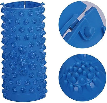 Foot Massage Mat Massage Pad Acupressure Mat Bathroom Mat Yoga Mat Outdoor Game 2 PCS (Blue)