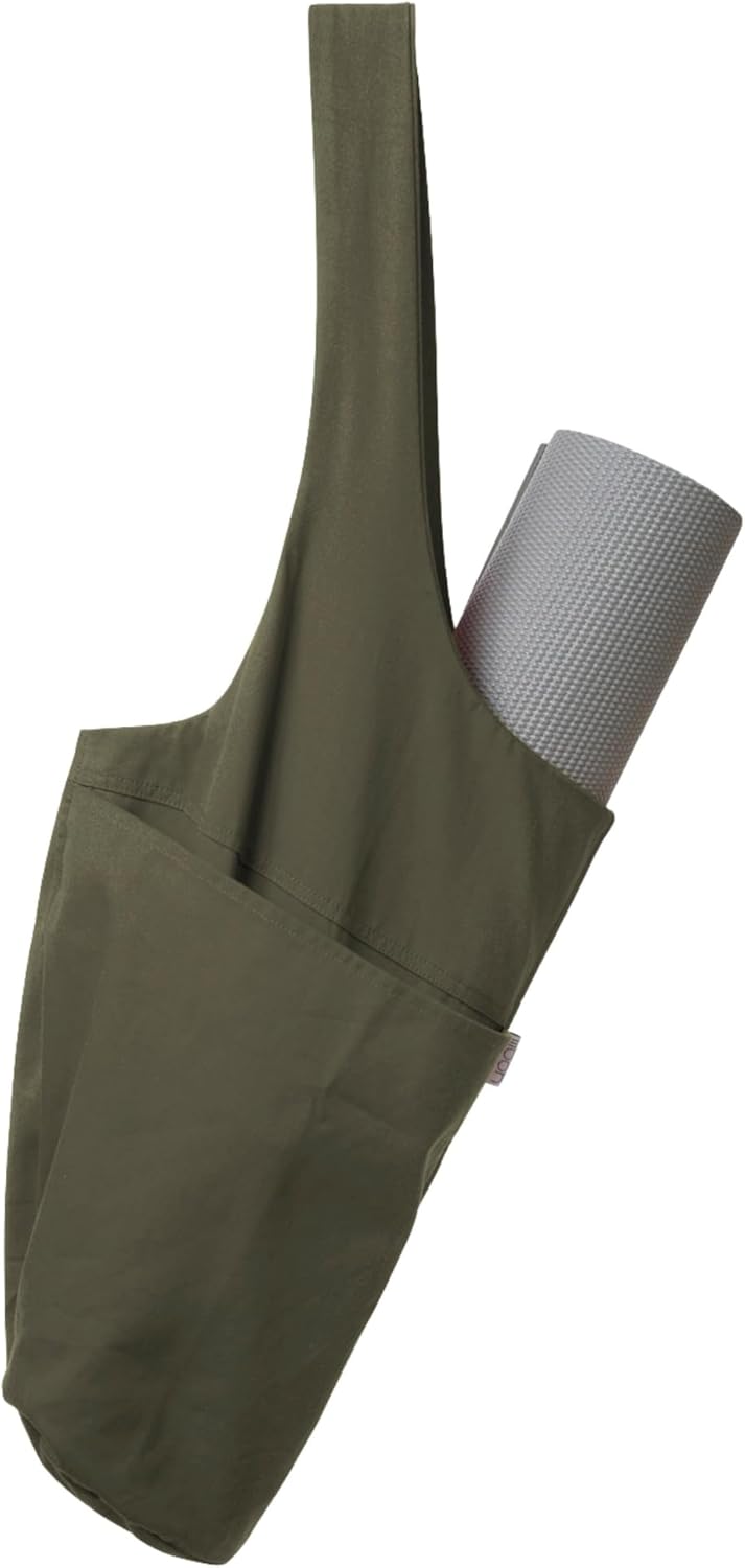 Yogiii Yoga Mat Bag | The ORIGINAL YogiiiTote | Yoga Mat Carrier Tote Sling w/Large Side Pocket & Zipper Pocket | Fits Most Size Mats