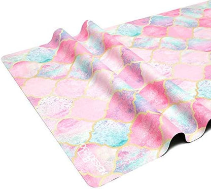 YOGA DESIGN LAB | The Combo Yoga Mat | Eco Luxury | Ideal for Hot Yoga, Power, Bikram, Ashtanga, Sweat | Studio Quality | Includes Carrying Strap!