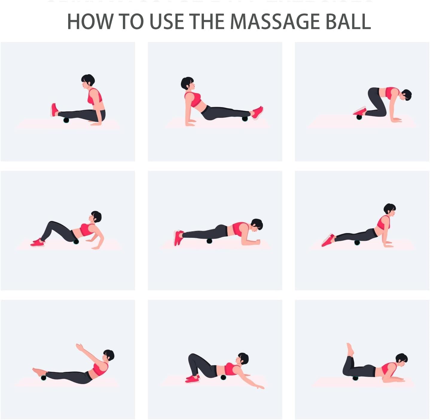 Hard Peanut Massage Ball, Double Lacrosse Massage Ball. Deep Tissue Massage Roller Mobility Ball for Physical Therapy Myofascial Release Muscle Relaxer Acupoint Massage (Blue)