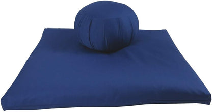 Buckwheat Zafu and Large Zabuton Meditation Cushion Set (2pc)