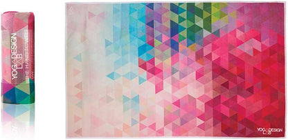 yogadesignlab | The Hand Towel | Premium Non Slip Hand Towel | Designed in Bali | Colorful Eco Printed + Quick Dry + Soft | Hot Yoga, Bikram, Ashtanga, Sport, Barre, Travel (Tribeca Sand)