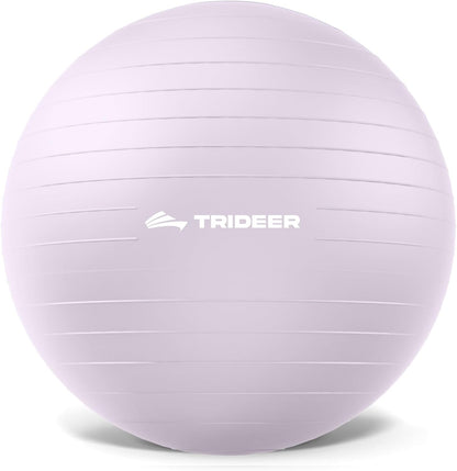 Trideer Exercise Ball Yoga Ball,Office Seating & Balance Ball Chair, Stability Ball for Pilates, Physical Therapy,Core Training & Balance Improvement & Stretching