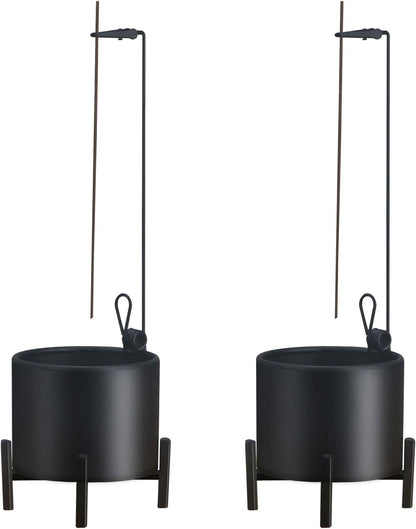 2 Pack Incense Burner, Anti-Ash Flying Metal Incense Holder，Incense Holder for Sticks，with Iron Catcher and Stabilizing Base Four-Legged Base,Perfect for Meditation Yoga, Home Decor