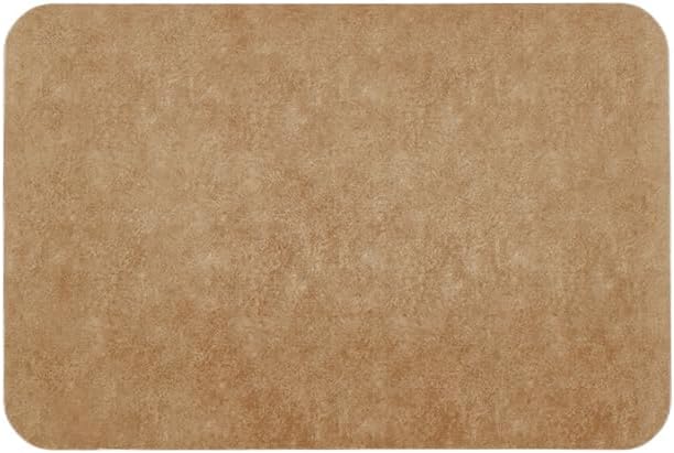 TYUU Bath Mat, Bathroom Rugs Non Slip Washable Thin Absorbent Quick Dry Bath Mat Fits Under Door Bathroom Floor Mat Perfect for Bath, Shower, or Sink 24"x36" Dark Grey
