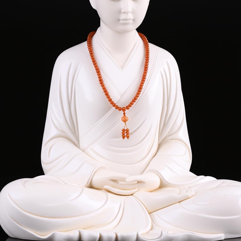 Mala Bead Strand Bracelet, 108 Buddhist Prayer Beads Yoga Meditation Green Malachite Beads Necklace Women man
