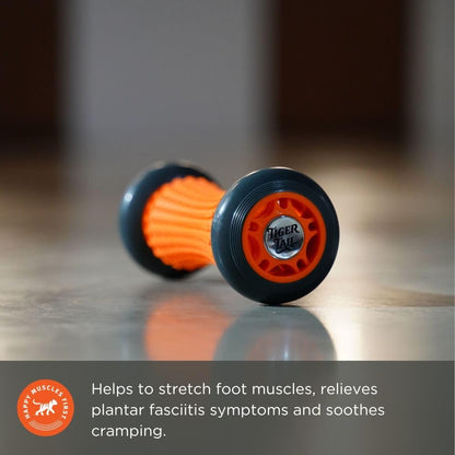 Tiger Tail Footsie Foot Massage Roller Tool, Stretch Sore Foot Muscles, Relieve Plantar Fasciitis, Increase Circulation, and Soothe Cramping