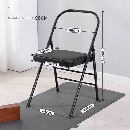 Yoga Inversion Chair, Iyengar Yoga Chair,Pilates Chair,Backless Yoga Chair Prop,Home Exercises Reinforced Design,Black