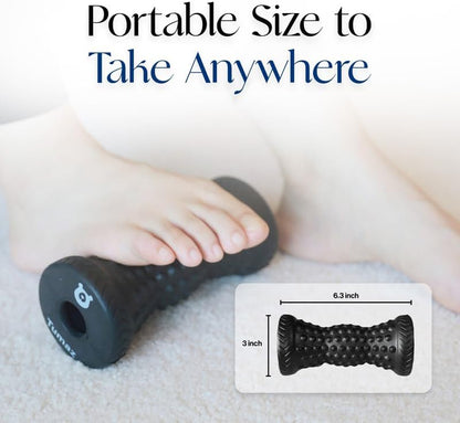 Tumaz Massage Ball & Foot Roller 3-in-1 Set with Spiky Ball, Lacrosse Ball, Massage Roller - Ergonomic Design to Relieve Plantar Fasciitis for Deep and Superficial Muscle Pain