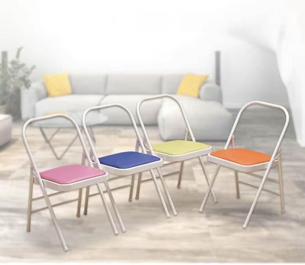 Backless Yoga Chair,Portable Folding Chair for Flexibility and Strength Training,Sturdy Frame,Foldable Design, High Load Capacity,Green-31.5in