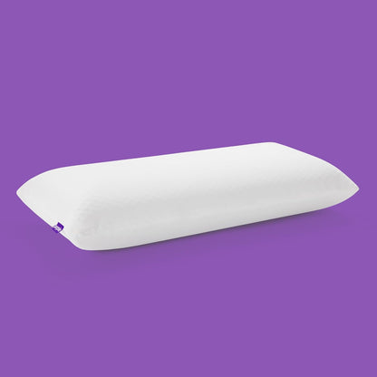 Purple Harmony Pillow – Talalay Latex Foam Cooling Pillow for Combo or Side Sleepers, 360º Hex GelFlex Grid for No-Pressure Support and Luxurious Weightless Feel - Standard, Medium Feel, Low Height