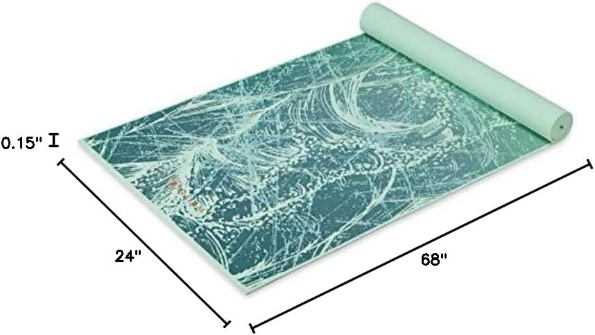 Gaiam Print Yoga Mat, Non Slip Exercise & Fitness Mat for All Types of Yoga, Pilates & Floor Exercises