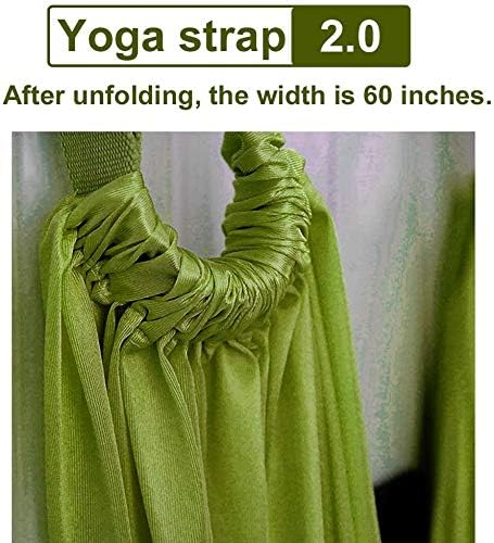 Yoga Stretching Strap, Adjustable Leg Waist Back Stretch Band, Anti-gravity Inversion Exercise Door Flexibility Tensile Trainer for Pilates Dance