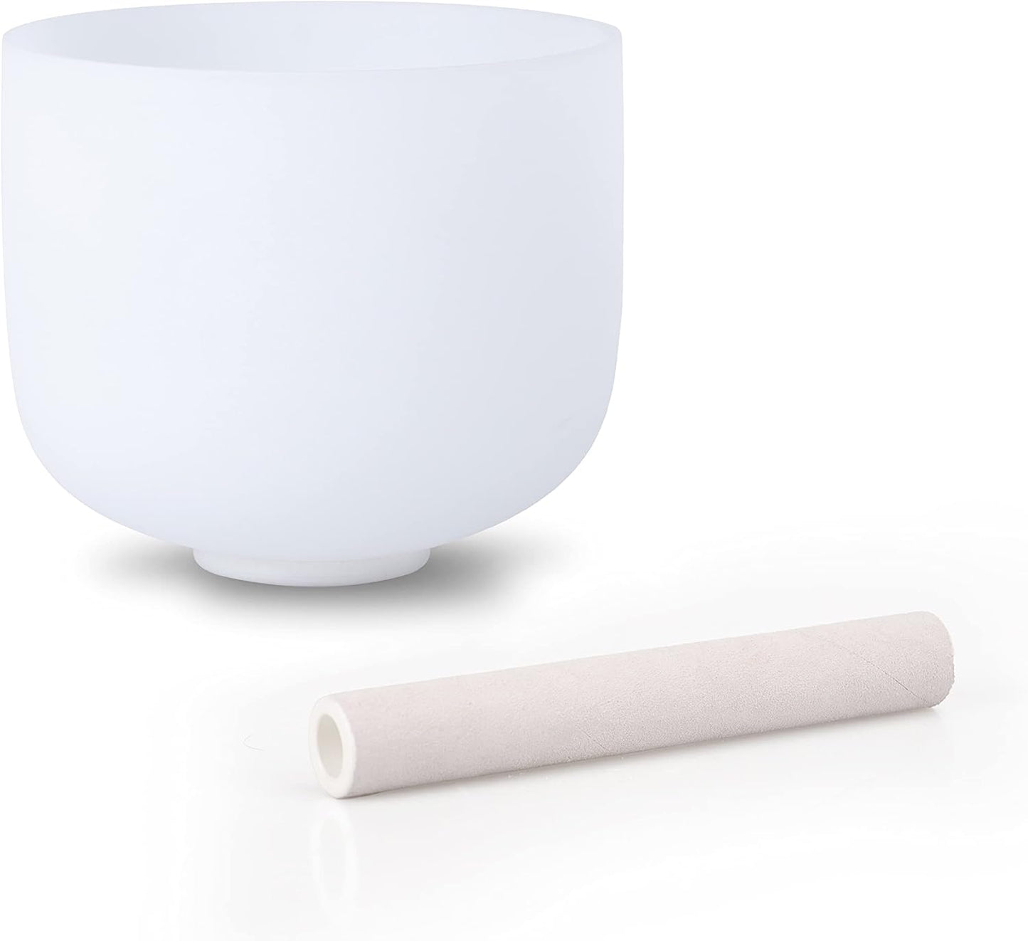 ALIOTH 7" B Note Crystal Singing Bowl Crown Chakra with Suede Mallet for Meditation, Yoga, Chakra Healing & Sound Therapy