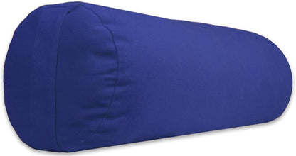 YogaAccessories Small Junior Sized Round Cotton Yoga Bolster
