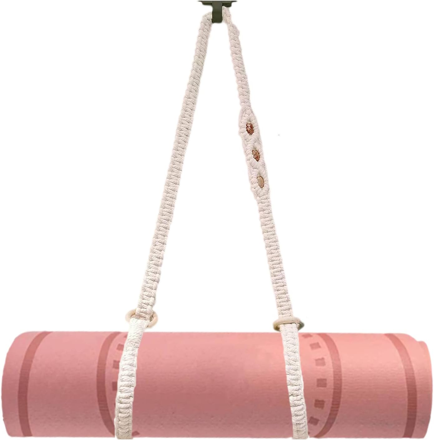 kiido Macrame Yoga Mat Carrying Strap [MAT NOT Included], Hand Woven Multi-Purpose Strap/Carrier
