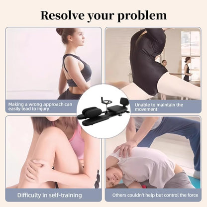 550 LBS Stainless Steel Stretch Machine, 240° Rotation Split Machine, Leg Stretcher Machine with Silent Wheels, Leg Stretcher for Home/Gym/Yoga/Dancers, Split Machine for Flexibility