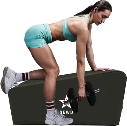 Pilates and Yoga Bench by SEWD – Portable Workout Bench for Full Body Exercise with Handle – Weight Training, AB Workout, Hip Thrust and Glute Training Home Gym Equipment
