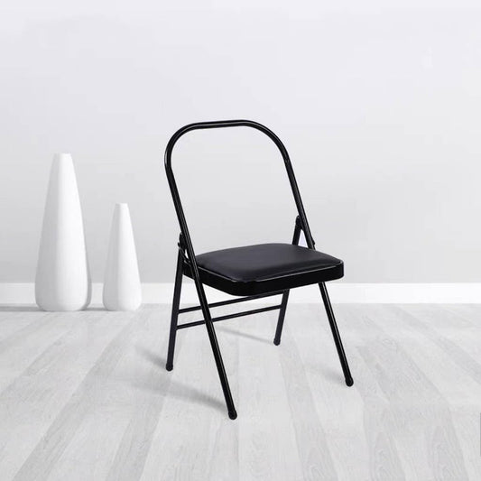 Yoga Chair,Backless Yoga Chair Prop,Pilates Chair,Strength Training Inversion Equipment,Yoga Chair Iyengar,Foldable and Portable Folding Stools for Yoga,Black Triple Beam