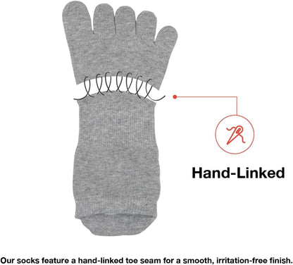 Cloud Origin Grip Pilates Yoga Toe Socks for Women, Dual-Sided Non-Slip Grips, Toe Separator & Stay-Put Heel Lock for Barre