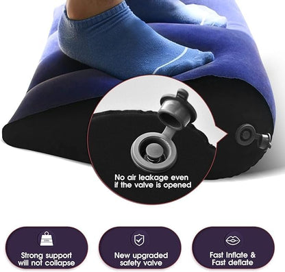 2025 Upgraded Bed Wedge Pillow, Inflatable Pillow for Couples Soft Portable Positioning Triangle Sofa Pillow Body Positioners Cushion Hoodies Yoga HP0Z
