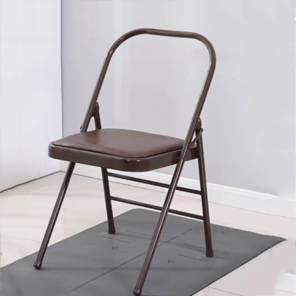 Yoga Inversion Chair, Iyengar Yoga Chair,Pilates Chair,Backless Yoga Chair Prop,Home Exercises Reinforced Design,Black