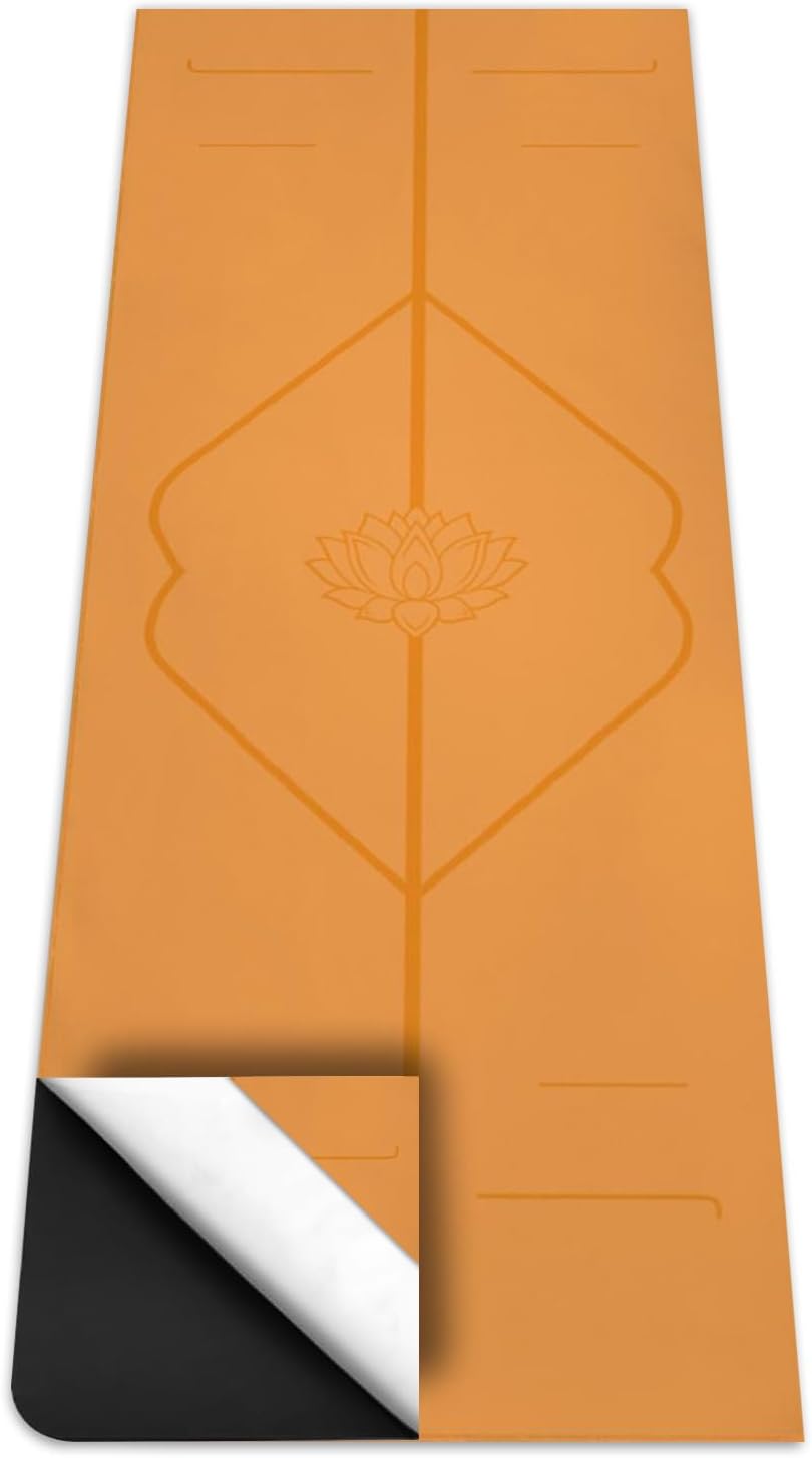Hot Yoga Mat Towel with Corner Pockets Yoga Towels for Hot Yoga Non Slip with Travel Bag Sweat Absorbent Yoga Blankets Mat Cover for Workout Gym 70"x26" (Mountain-01, 70x26)