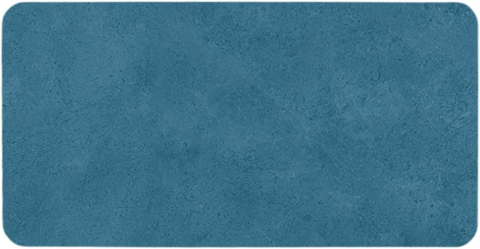 TYUU Bath Mat, Bathroom Rugs Non Slip Washable Thin Absorbent Quick Dry Bath Mat Fits Under Door Bathroom Floor Mat Perfect for Bath, Shower, or Sink 24"x36" Dark Grey