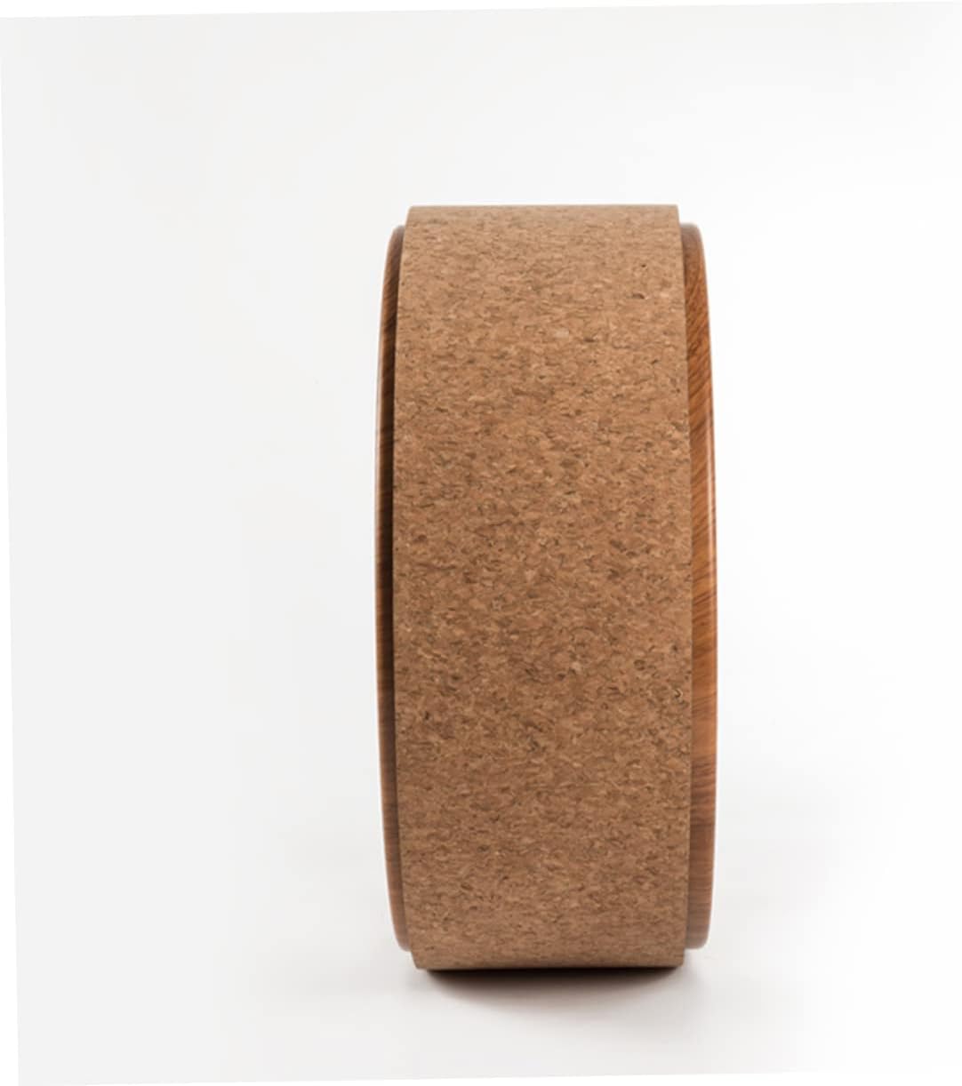 Natural Cork Yoga Wheel for Backbend Support Durable Roller for Deep Stretching Muscle Building Lightweight and Portable Yoga Exerciser