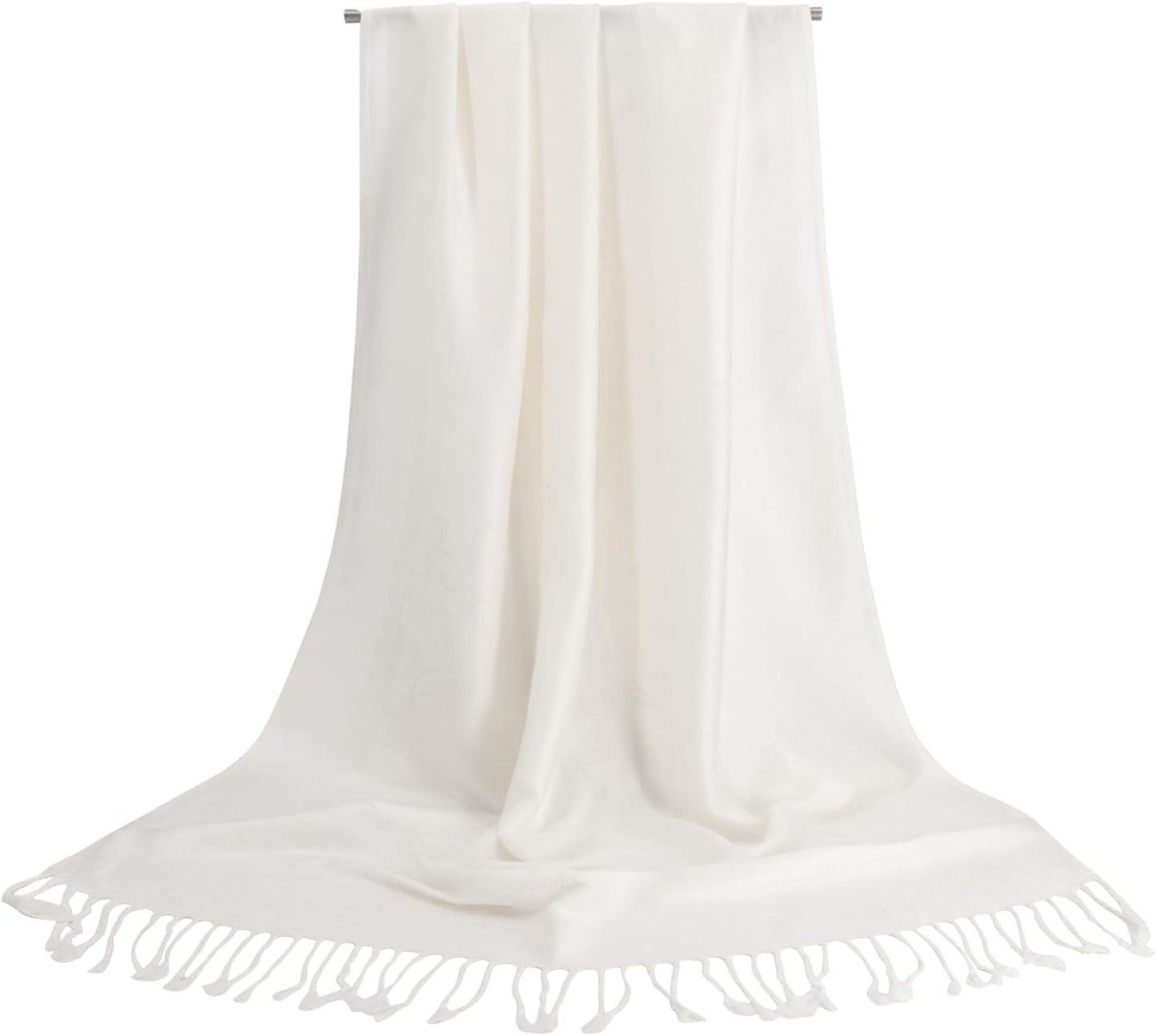 Ciormis Two Tone Silky Paisley Pashmina Shawl Scarf,Soft Women's Rave Jacquard Pashminas Wrap Scarves