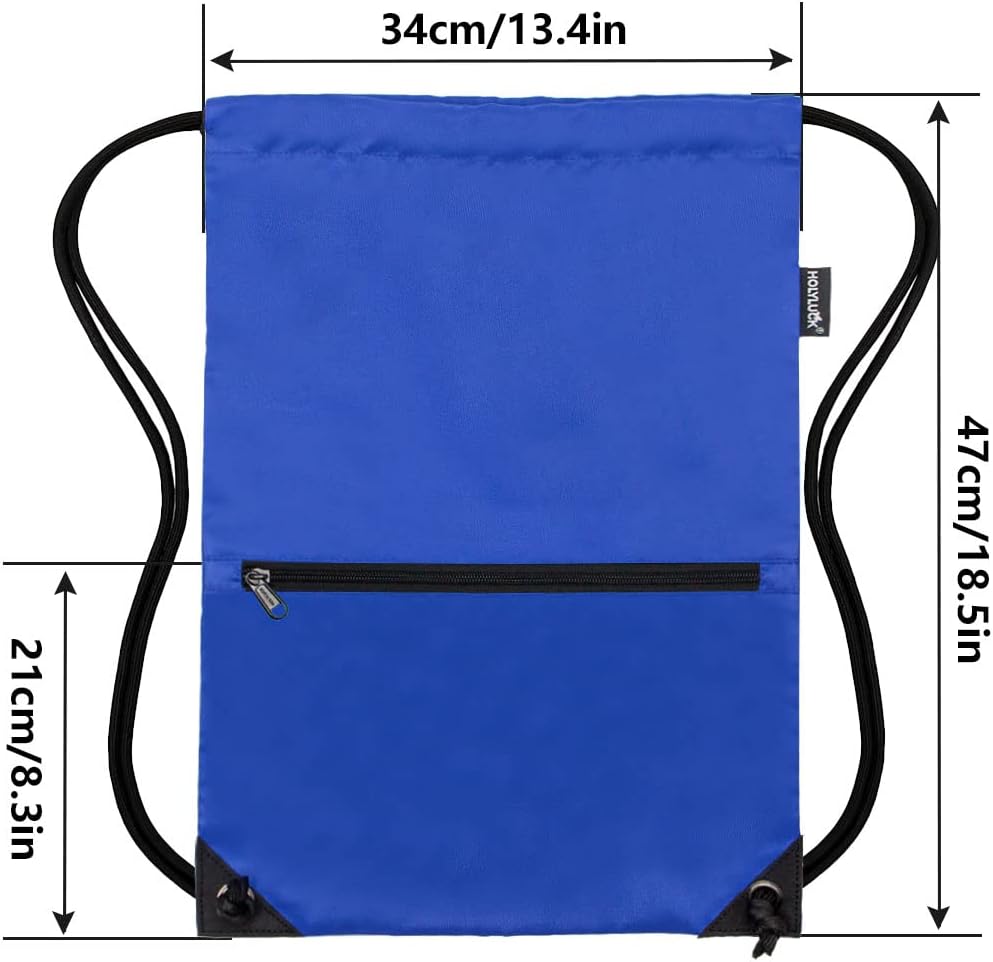 HOLYLUCK Drawstring Backpack Bag Sport Gym Sackpack - Colors A
