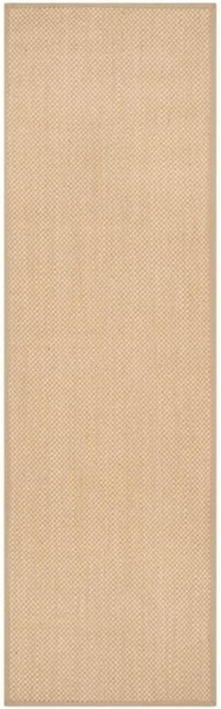 SAFAVIEH Area Rug 11x15 - Natural Fiber Collection - Large - Maize & Linen Color, Sisal, Woven Design with Border (NF141B) - Colors A