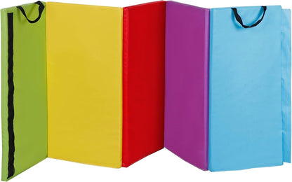 HomGarden Tumbling Mat, 6’x2" Thick High Density Anti Tear Gymnastics Mat, Gym Folding Exercise Aerobics Mats w/Carrying Handles for Home Gym Exercise, Multiple Colors