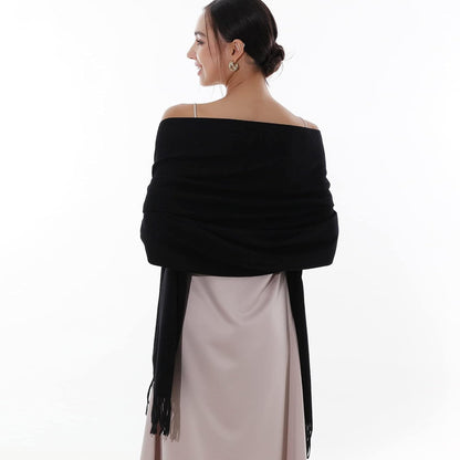 RIIQIICHY Winter Scarfs for Women Pashmina Shawls Wraps for Evening Dresses Large Warm Soft Scarves