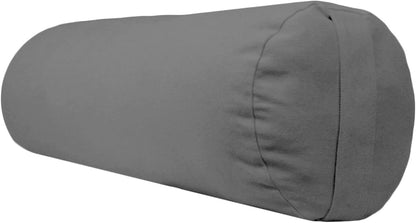 YogaAccessories Supportive Round Cotton Yoga Bolster